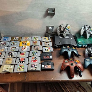 N64 Nintendo 64 Console + Games Zelda ocarina majora's mask donkey kong  dr mario party kart diddy star wars wwf wcw cruis'n etc!