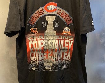 Vintage offizielles Starter Montreal Montreal Stanley Cup Cup Meister NHL Trikot 1993