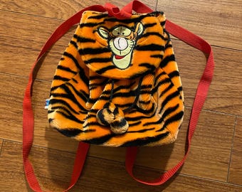 Vintage Winnie the Pooh Tigger Mini Backpack Plush Purse Bag  display picture 1