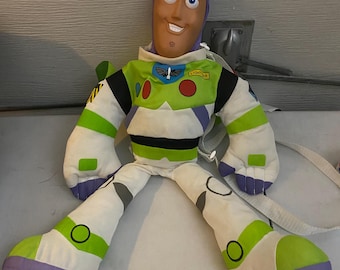 Buzz Lightyear Plush Backpack 21” vintage Toy Story original