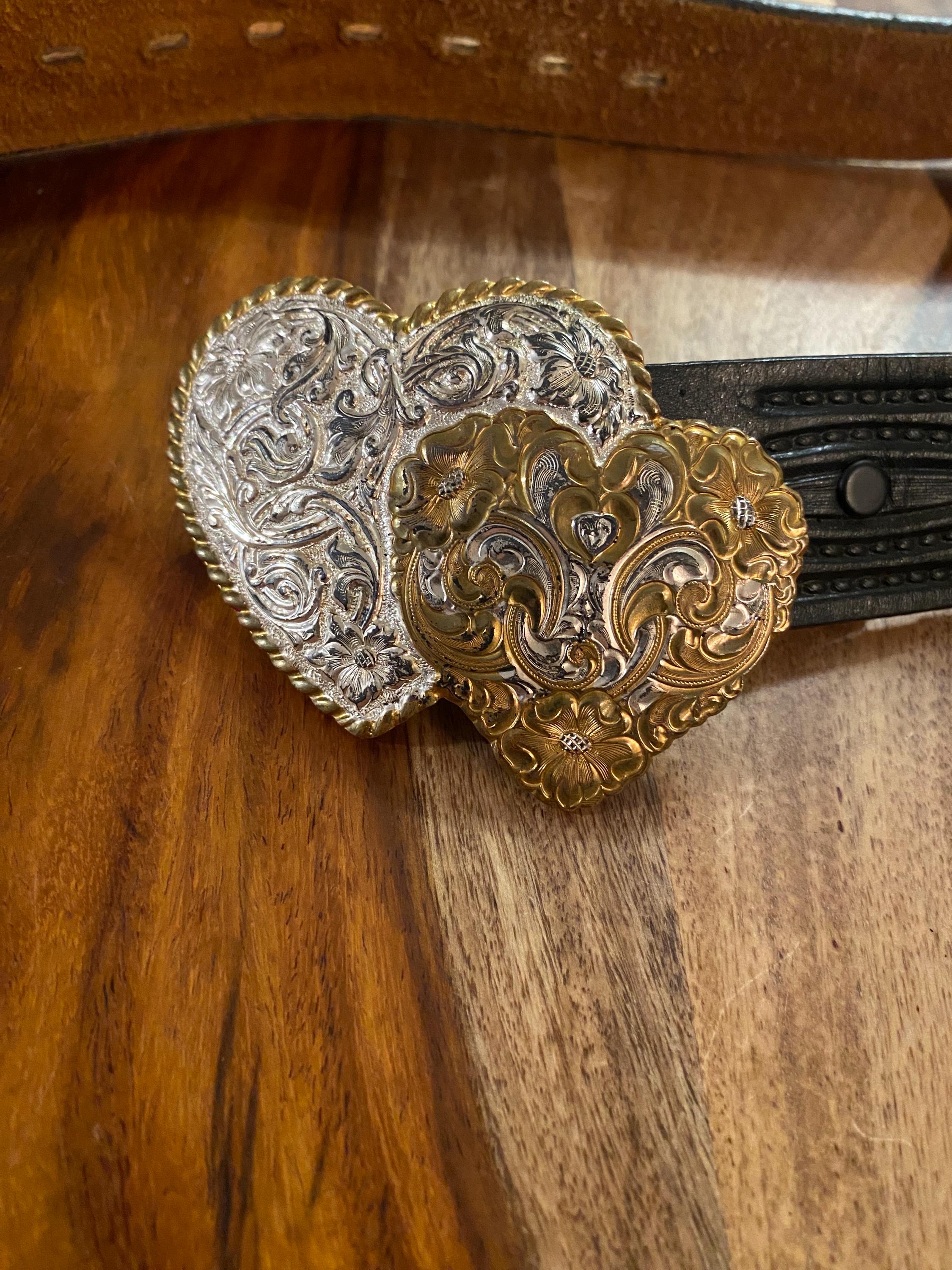 Fibbia per cintura Country King Argento