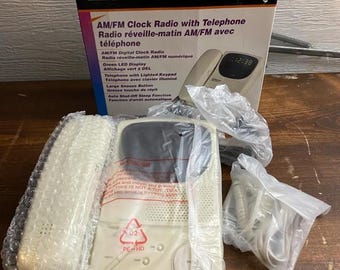 Radio reloj/teléfono Emerson AM/FM CKT9007C NUEVO Vintage