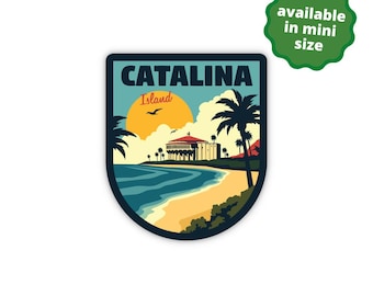 Catalina Island California Sticker: Waterproof Vinyl Travel Decal