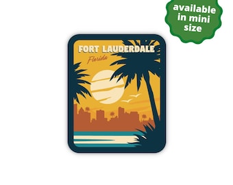 Fort Lauderdale Florida Sticker: Waterproof Travel Decal