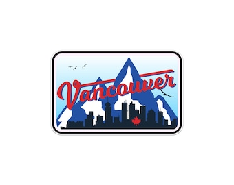 Vancouver British Columbia Canada Sticker | City & Travel Stickers | Waterproof, Vinyl and Dishwasher Safe | Water bottle, Luggage, Tumbler