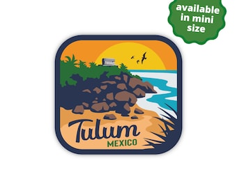 Tulum Mexico Sticker | City & Travel Stickers | Waterproof, Vinyl and Dishwasher Safe | Laptop, Water bottle, Luggage, Tumbler