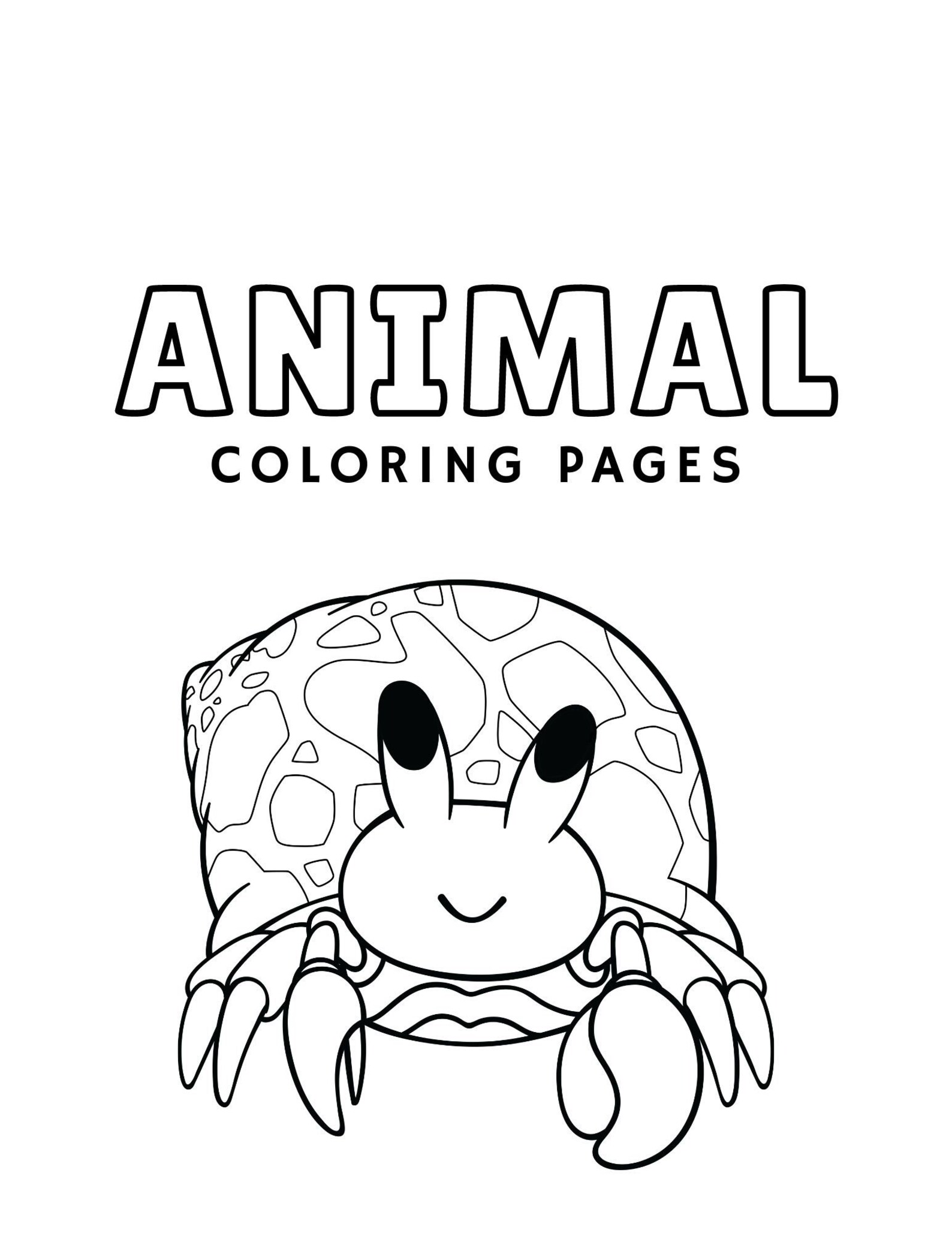 45 Animal Digital PDF PRINTABLE Coloring Pages Kids Party | Etsy