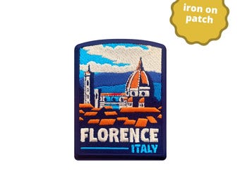 Florence, Italy Embroidered Patch: Travel Souvenir Iron-On Applique