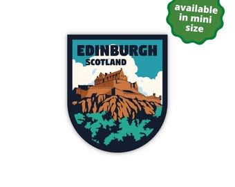 Edinburgh Scotland Sticker | City & Travel Stickers | Waterproof, Vinyl and Dishwasher Safe | Laptop, Water bottle, Luggage, Tumbler