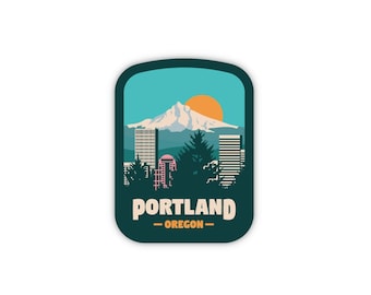 Portland Oregon Sticker: Waterproof Vinyl Travel Decal