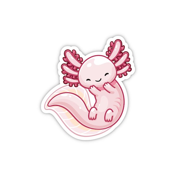 Axolotl Sticker Animal Stickers Waterproof Vinyl and Etsy