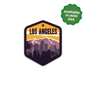 Los Angeles California Sticker | City Stickers | Waterproof, Vinyl and Dishwasher Safe | Laptop, Water bottle, Luggage, Tumbler