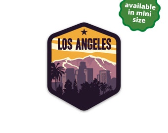 Los Angeles California Sticker | City Stickers | Waterproof, Vinyl and Dishwasher Safe | Laptop, Water bottle, Luggage, Tumbler