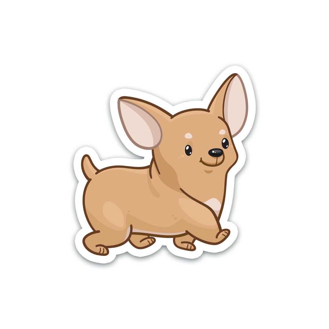 petrolero Sofocante Bombardeo Chihuahua Sticker Cute Dog Decal Gift Waterproof Vinyl - Etsy