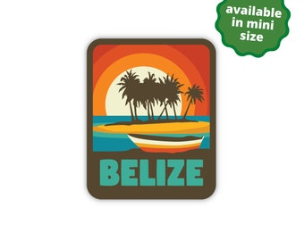 Belize Sticker | City & Travel Stickers | Waterproof, Vinyl and Dishwasher Safe | Laptop, Water bottle, Luggage, Tumbler