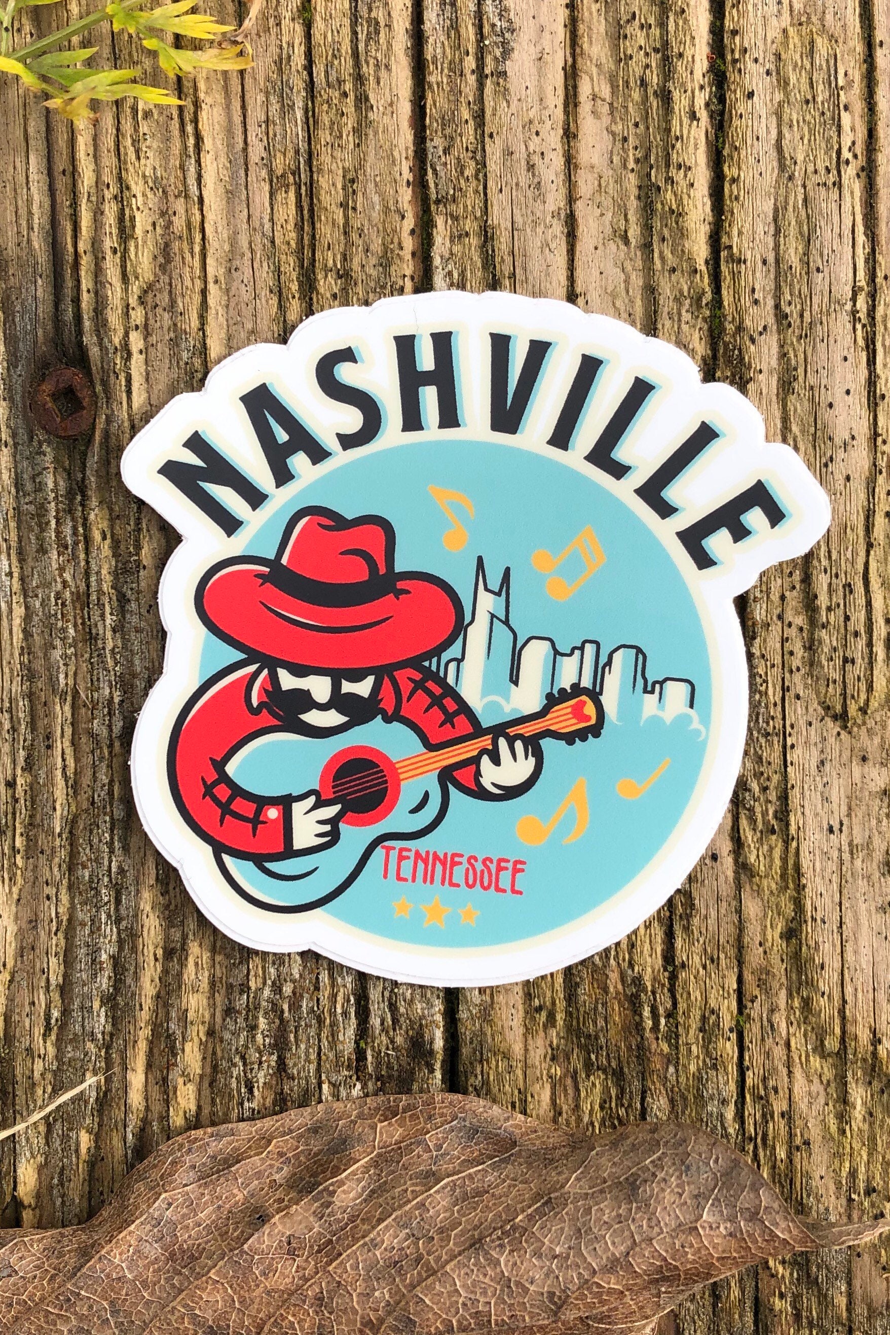 Nashville Sticker City & Travel Stickers Waterproof Vinyl Etsy