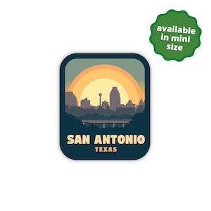 San Antonio Texas Sticker, Travel Stickers for Tumblers, Laptop Stickers, Dishwasher Safe Stickers, Water Bottle Sticker, Vinyl Stickers