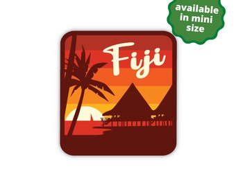 Fiji Sticker | City & Travel Stickers | Waterproof, Vinyl and Dishwasher Safe | Laptop, Water bottle, Luggage, Tumbler