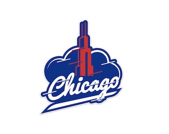 Chicago Illinois Sticker: Waterproof Vinyl Decal for Laptop, Water Bottle