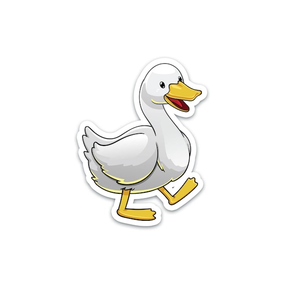 Duck Sticker Cute Cartoon Pond Water Animal Fun Sticker for Kids