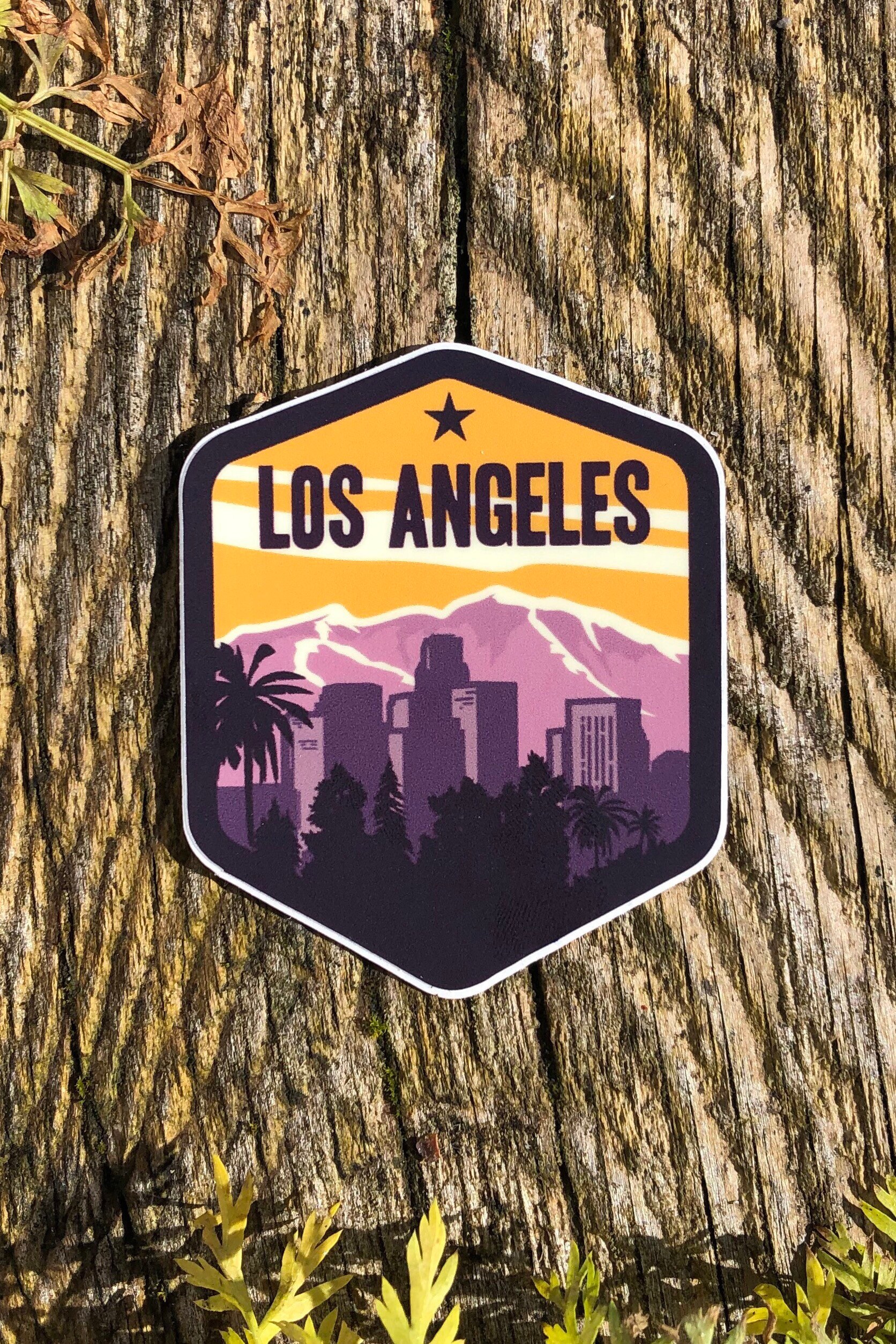 Los Angeles Sticker City & Travel Stickers Waterproof Etsy