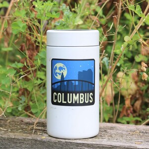 Columbus Ohio Sticker, Waterproof Travel Sticker For Luggage, Stickers For Travelers, Stickers For Water Bottle & Laptop image 5
