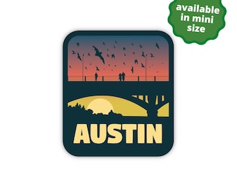 Austin Texas Sticker | Vintage City & Travel Stickers | Waterproof, Vinyl and Dishwasher Safe | Laptop, Water bottle, Planner, Tumbler