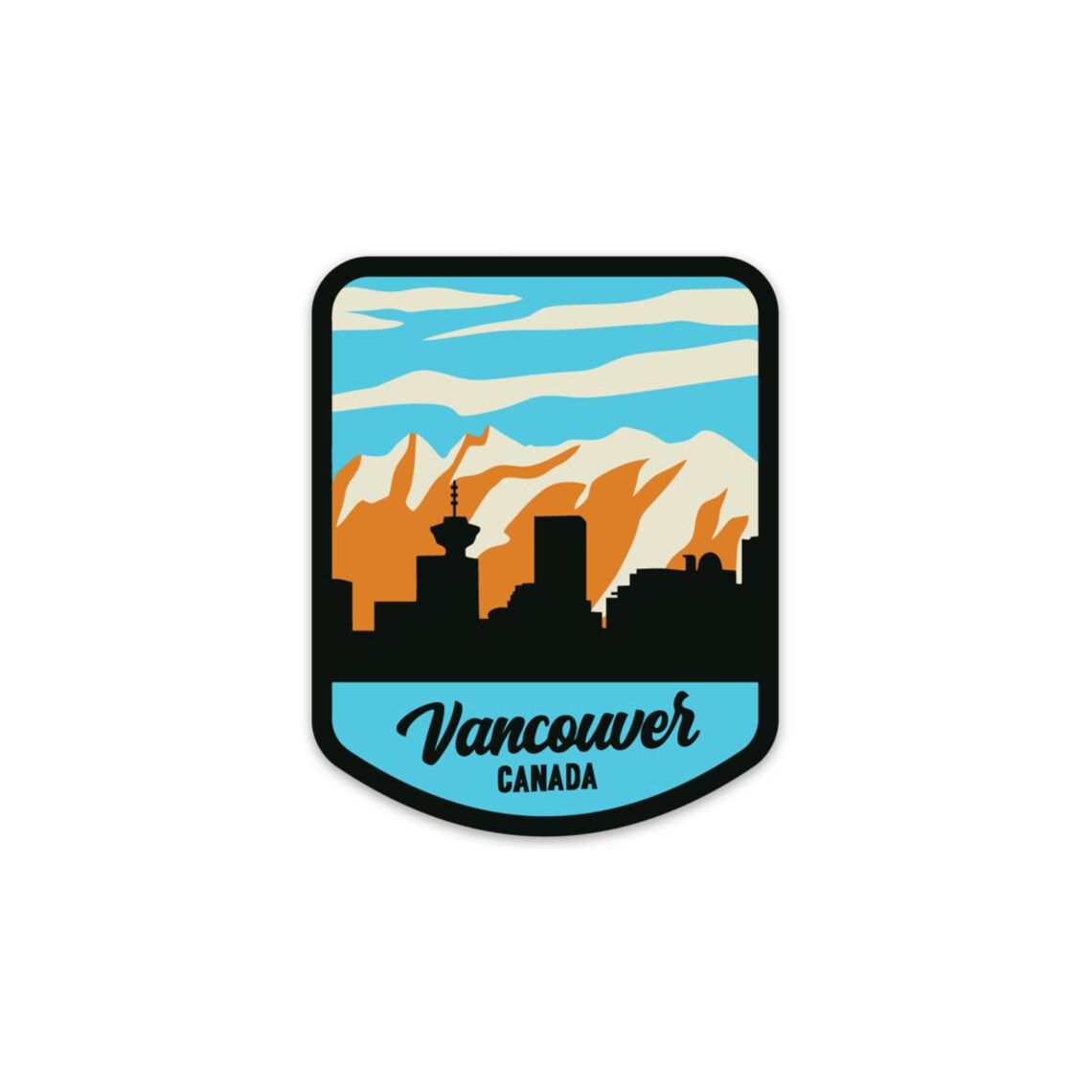 Vancouver Sticker City & Travel Stickers Waterproof Vinyl Etsy