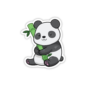 Panda Sticker | Cute Animal Stickers | Waterproof, Vinyl and Dishwasher Safe | Laptop, Water bottle, Hydro Flask, Tumbler Decal