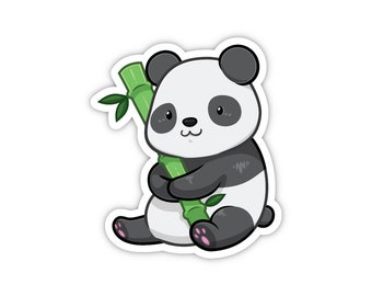 Panda Sticker | Cute Animal Stickers | Waterproof, Vinyl and Dishwasher Safe | Laptop, Water bottle, Hydro Flask, Tumbler Decal