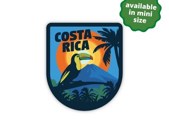 Costa Rica Sticker | City & Travel Sticker | Waterproof, Vinyl and Dishwasher Safe | Laptop, Water bottle, Luggage, Tumbler