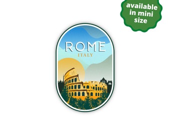 Rome Italy Sticker | City & Travel Stickers | Waterproof, Vinyl and Dishwasher Safe | Laptop, Water bottle, Luggage, Tumbler Sticker