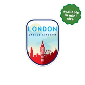 London United Kingdom Sticker | City & Travel Sticker | Waterproof, Vinyl and Dishwasher Safe | Travel Mug Sticker | Laptop Sticker