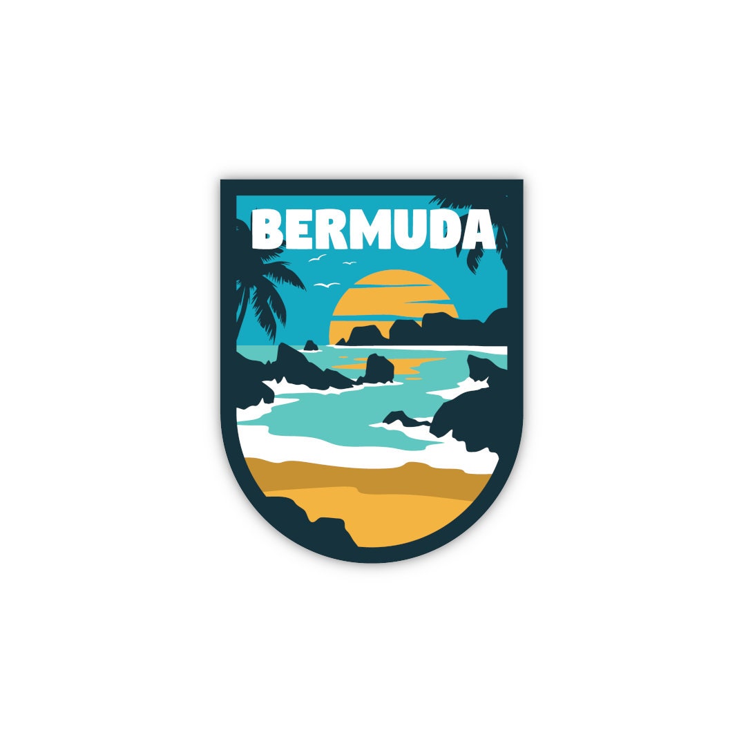 Bermuda Sticker | City & Travel Stickers | Luggage Stickers | Presents ...