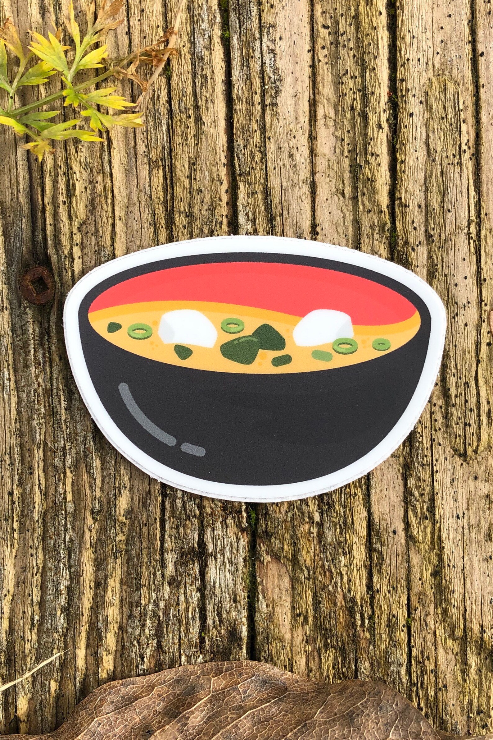 Miso Soup Sticker Japanese Food Stickers Waterproof Vinyl Etsy