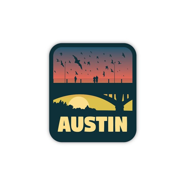 Austin Texas Sticker Etsy