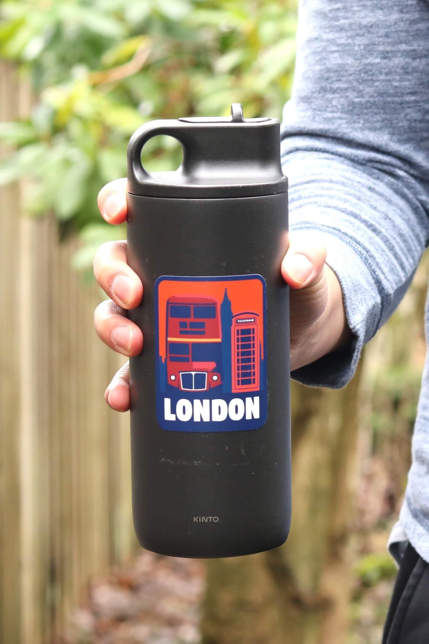 Discover London United Kingdom Sticker | City & Travel Stickers | Waterproof, Vinyl and Dishwasher Safe | Laptop, Water bottle, Luggage, Tumbler