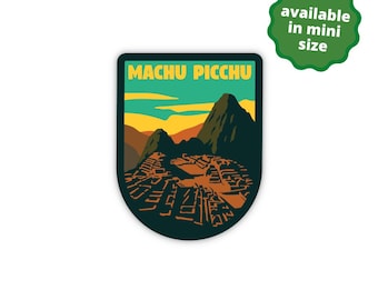 Machu Picchu Sticker: Waterproof Vinyl Travel Decal
