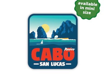 Cabo San Lucas Mexico Sticker | City & Travel Stickers | Waterproof, Vinyl and Dishwasher Safe | Laptop, Water bottle, Planner, Tumbler
