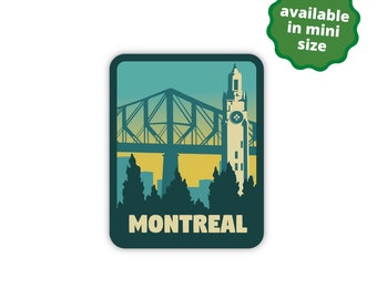 Montreal Quebec Canada Sticker | City & Travel Stickers | Waterproof, Vinyl and Dishwasher Safe | Laptop, Water bottle, Planner, Tumbler