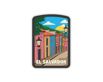 El Salvador Travel Sticker: Waterproof Vinyl Luggage Decal