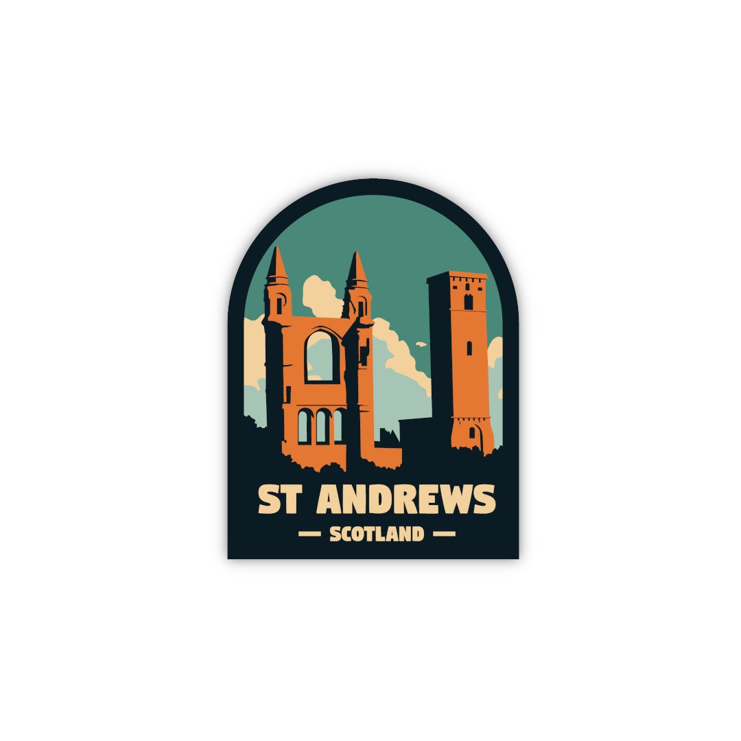 St. Andrew's Scotland Sticker | City & Travel Stickers | Waterproof ...