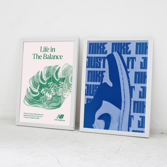 New Balance Lifestyle, Vintage Streetwear Print, Retro