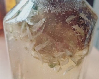 Bare Naked and Beautiful All Natural Bubble Bath lined with real flowers, 4 scent options available