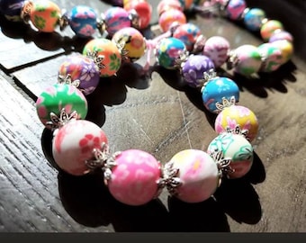 Beautiful Blessed Positive Vibes Only Healing Bracelets, elastic, stretchy, multiple sizes