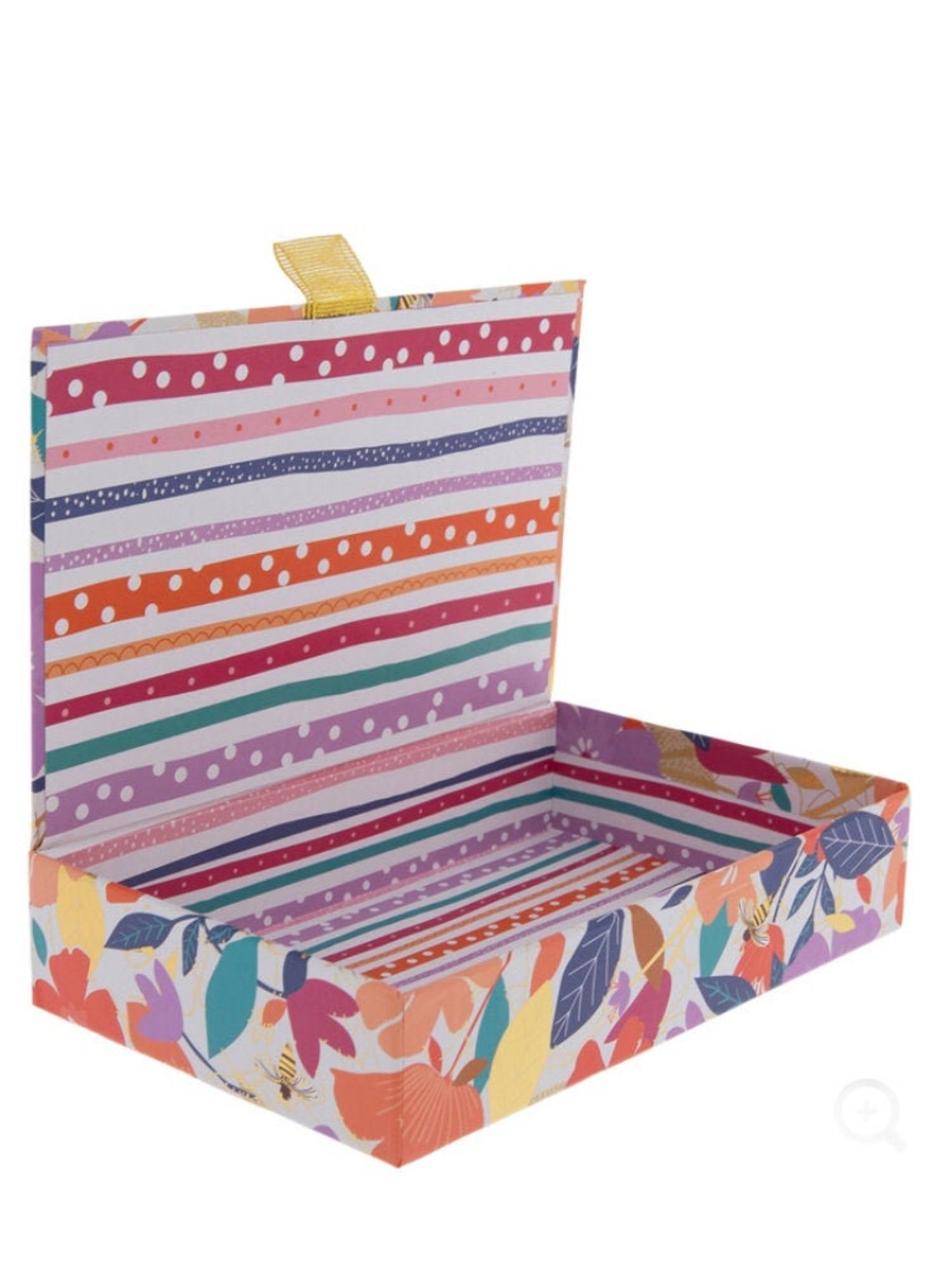 closure gift box decorative box metallic gold box Etsy