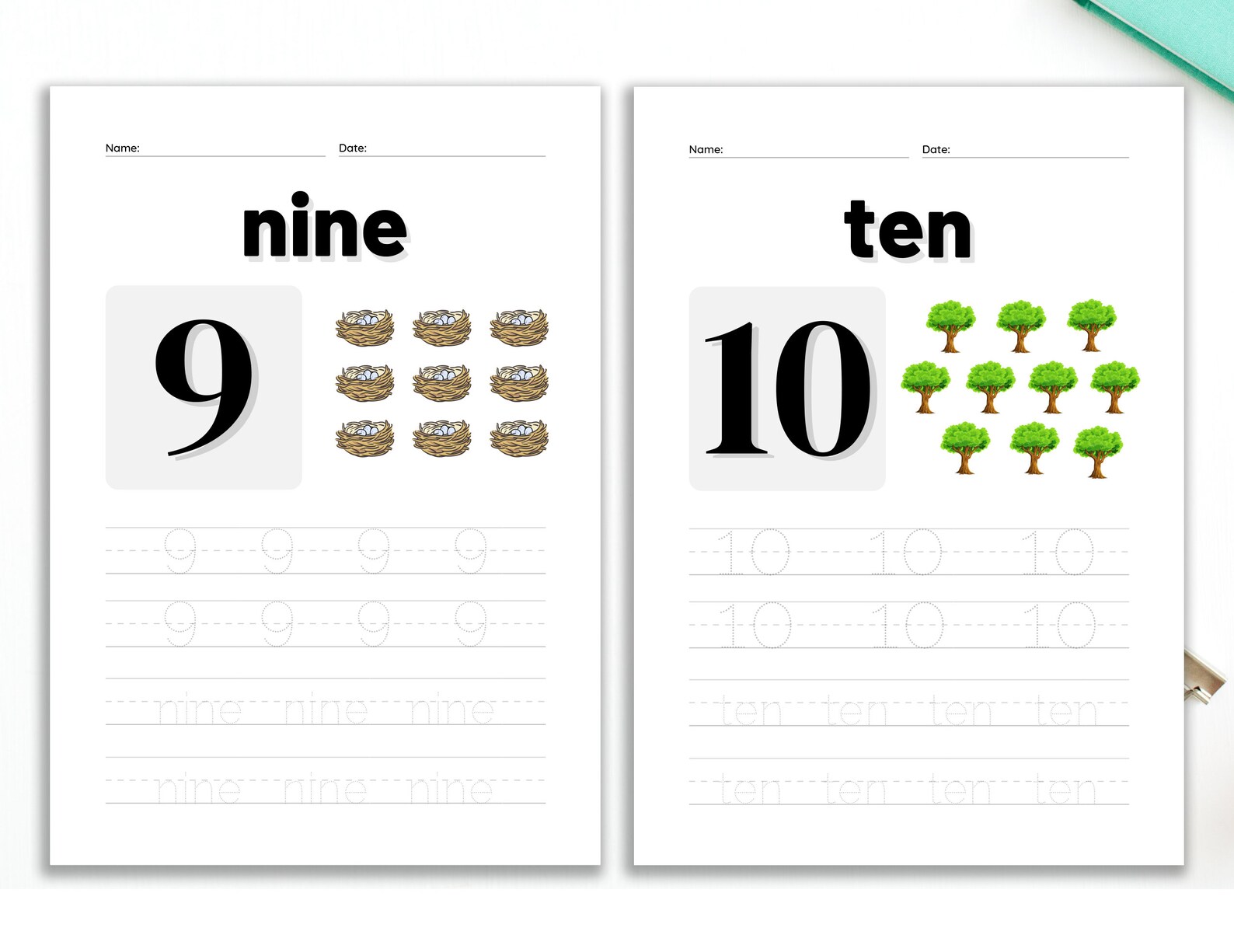 Printable Numbers Tracing Worksheet | 1-20 Number Worksheet Activity ...
