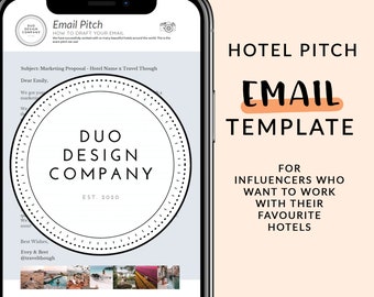 Hotel Pitch Email Template | Sponsored Hotel Stay Email Template | How To Get Free Hotel Stays | Influencer Blogger Hotel Email Pitch