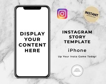 iPhone Template for Instagram Stories | PNG | iPhone PNG | PNG Template