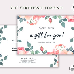Editable Gift Voucher | Printable Gift Certificate | Gift Card Template | Gift Voucher Template | DIY Gift Card | Shop Voucher | Gift Card